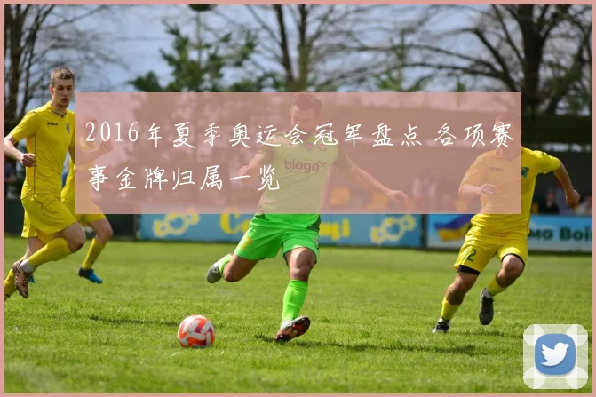 2016年夏季奥运会冠军盘点 各项赛事金牌归属一览