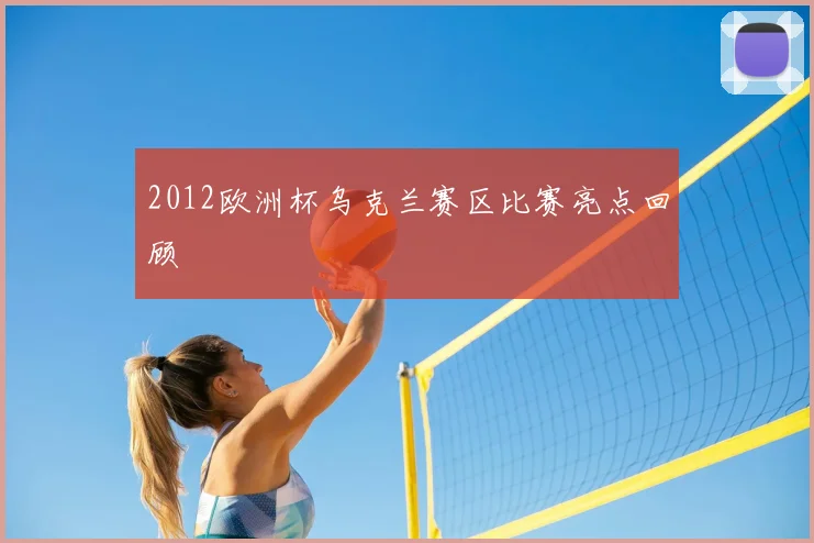 2012欧洲杯乌克兰赛区比赛亮点回顾