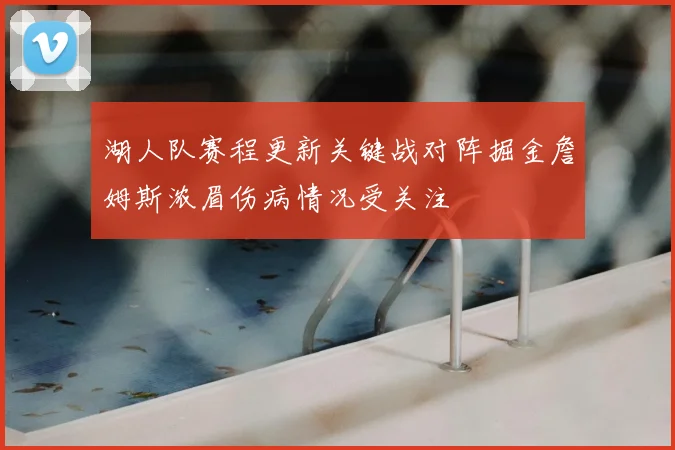 湖人队赛程更新关键战对阵掘金詹姆斯浓眉伤病情况受关注